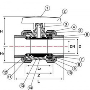 PVC-UH Ball valve (for water) - Img 2