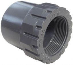 Reduced PVC-UH plug with internal thread + soldering