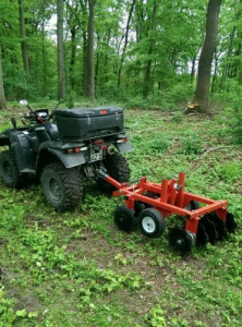 ATV kultivator / tanjirača / drljača sa 10 diskova, širina obrade 90 cm