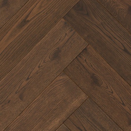 Herringbone Parquet Oak Rustic - Lava 4V