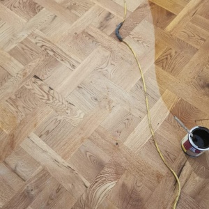 Classic Basket Weave oak flooring rustic overmat
