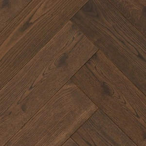 Herringbone Parquet Oak Rustic - Lava 4V