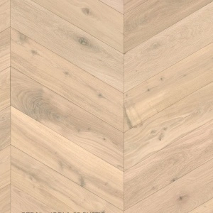 Chevron parquet oak Oak Coral Oxford wax-oil