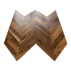 Chevron parquet american walnut ABC width 100mm brut