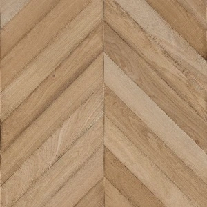 Chevron oak parquet 90/15m saw marks