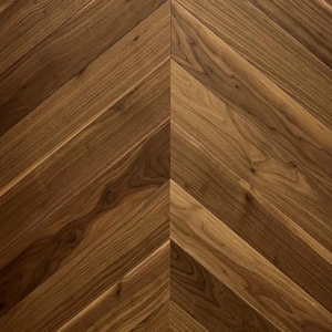 Chevron parquet american walnut ABC width 100mm brut hamburg