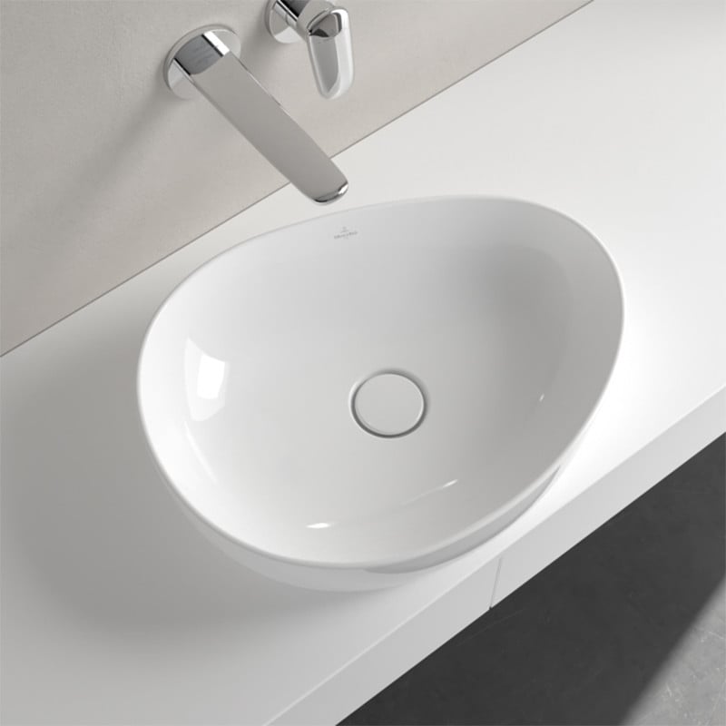 Lavoar pe blat, Villeroy & Boch, Antao, asimetric, 51 cm, alb - 1 | YEO