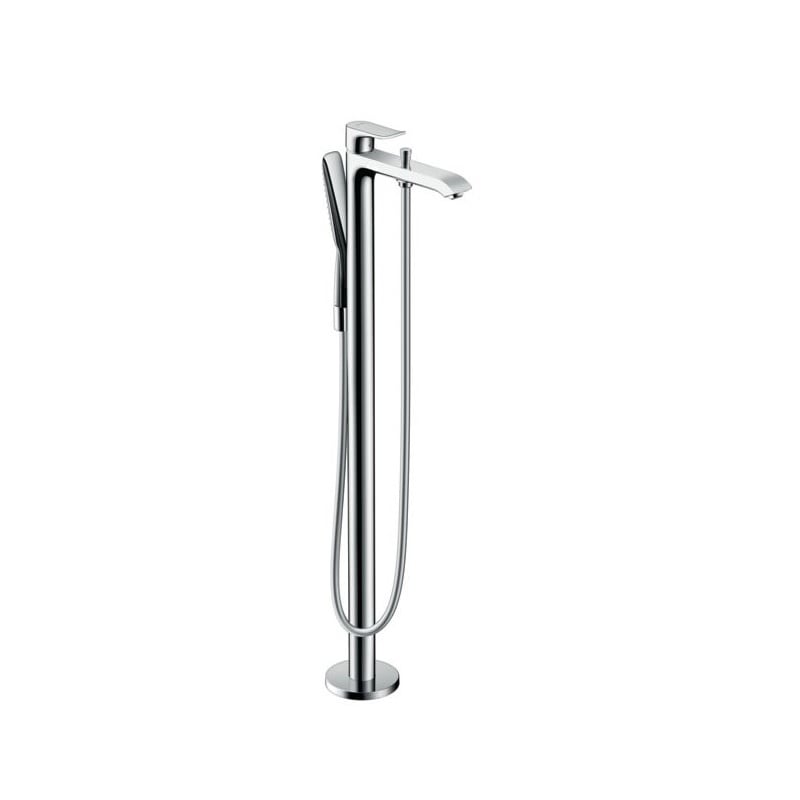 Baterie de cadă stativă Hansgrohe, Metris, h 97.4 cm, cu duș de mână crom