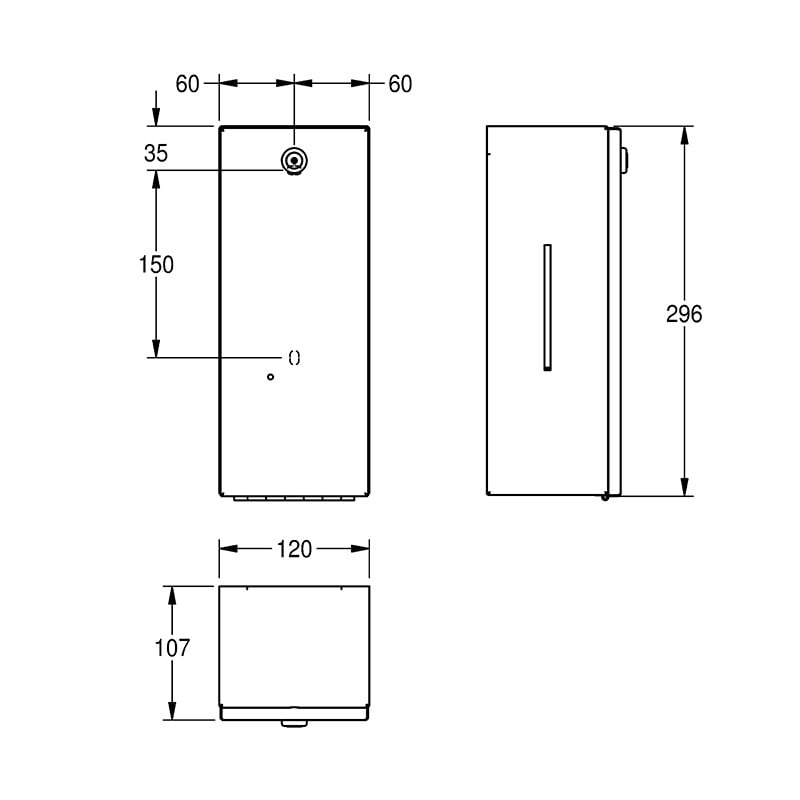 Dozator de săpun, KWC, Rodan, cu senzor, inox - 1 | YEO