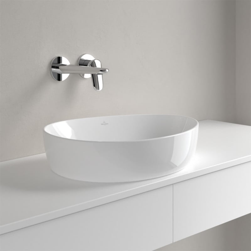 Lavoar pe blat, Villeroy & Boch, Antao, asimetric, 51 cm, alb - 3 | YEO