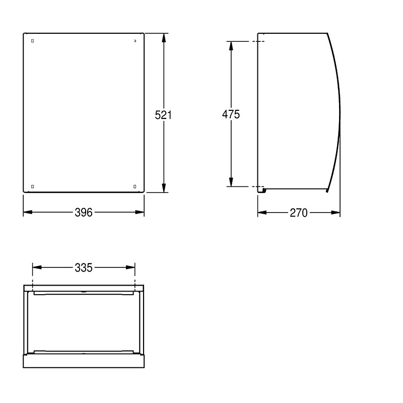 Coș de gunoi, KWC, Stratos, 45 L, inox - 1 | YEO