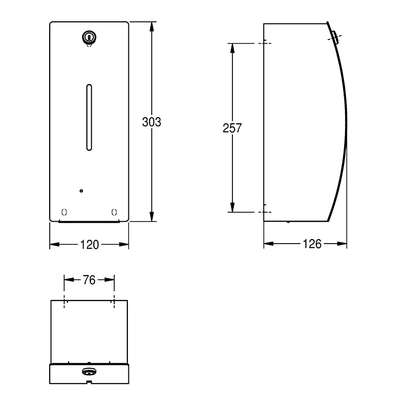 Dozator de săpun, KWC, Stratos, cu senzor, inox - 1 | YEO