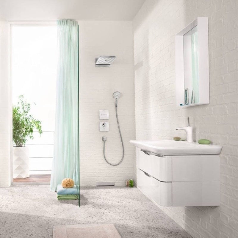 Hansgrohe, PuraVida, baterie lavoar, cu ventil, crom alb - 1 | YEO