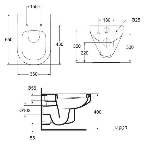 Ideal Standard, Playa, vas wc suspendat la pretul de 635 lei EBaie