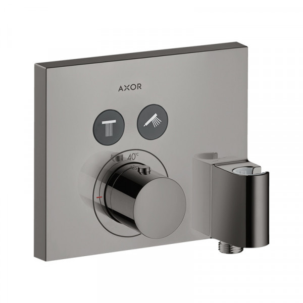 Baterie duș, Axor, ShowerSelect, termostatată, cu suport de pară, negru cromat lucios, 36712330_4