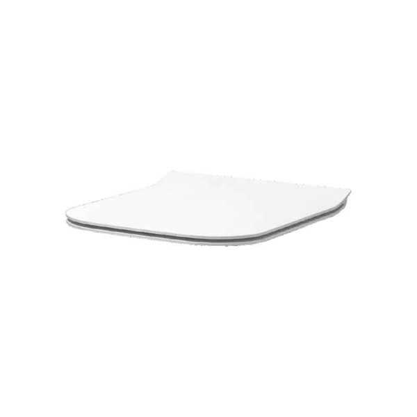 Capac vas WC suspendat Hatria, Tecna, soft close, quick release, alb_1