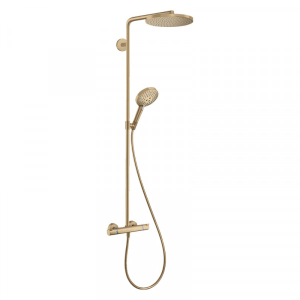Coloană de duș, Hansgrohe, Raindance Select S, cu baterie termostatată, bronz periat, 27633140_9