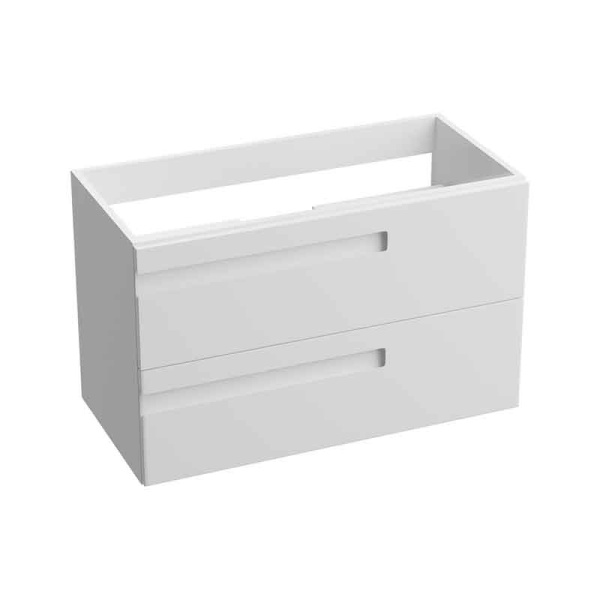 Mobilier pentru lavoar Spectrum, Flamengo, mânere decupate, 80 cm, alb_1