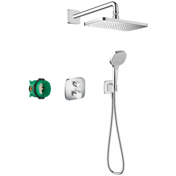 Set dus Hansgrohe, Croma E 280 ShowerSelect, baterie cu termostat Ecostat E, 1 jet, crom_2