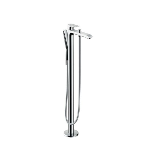 Baterie de cadă stativă Hansgrohe, Metris, h 97.4 cm, cu duș de mână crom_4