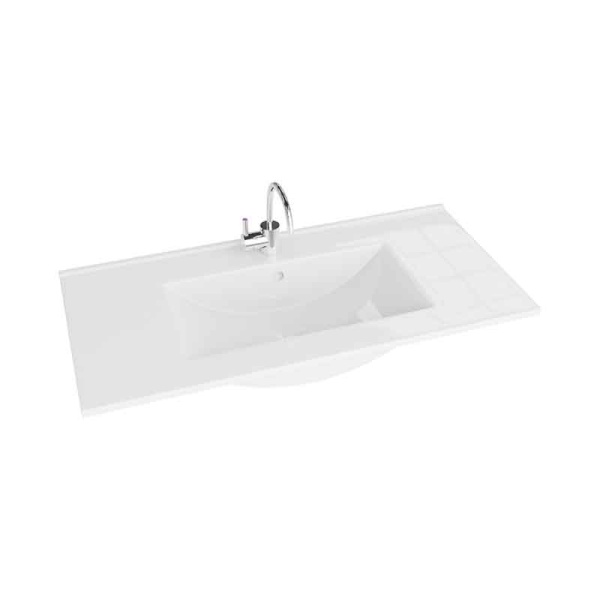 Lavoar pentru mobilier, Spectrum, Flamengo, slim, 80 cm, alb_10