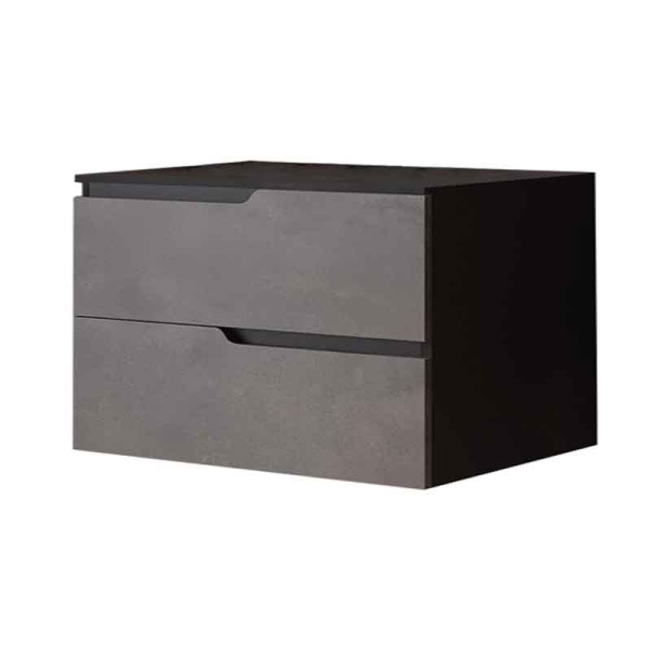 Mobilier cu blat pentru lavoar Fluminia, Bari, 80 cm, urban grey_17