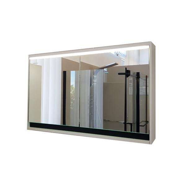 Oglinda cu dulap Kolpasan, Pandora, iluminare led, 110 cm, alb_15