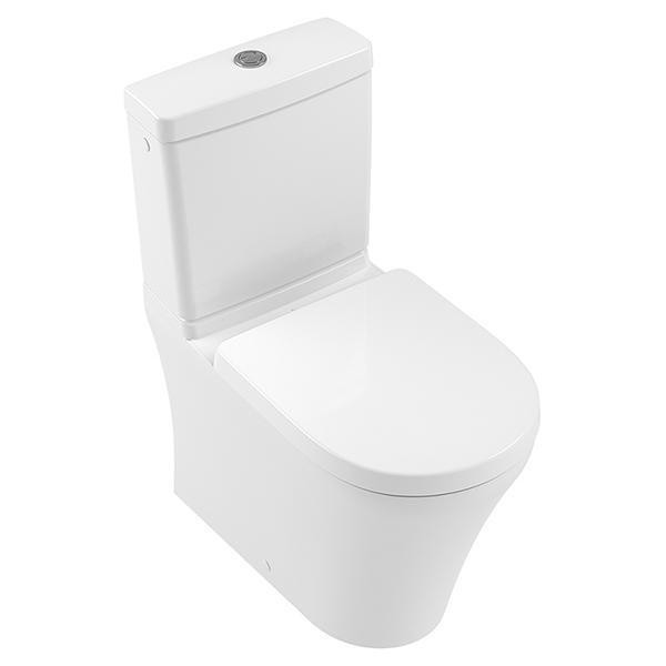 Set vas WC stativ rimless Villeroy & Boch, O.Novo, compact, direct flush, cu rezervor si capac soft close, alb_14