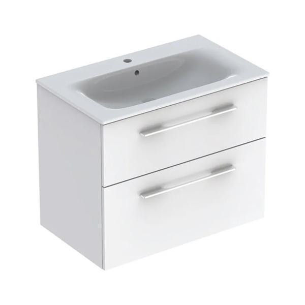 Set mobilier cu lavoar, Geberit, Selnova Square, alb, 80 cm_12