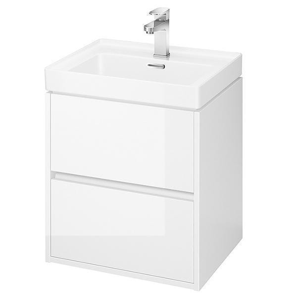 Mobilier cu doua sertare, Cersanit, Crea, 50 cm, alb_8