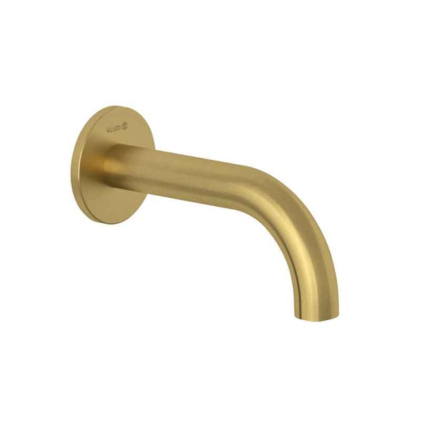 Pipă de umplere Kludi, Bozz, pentru cadă, lungime 16 cm, auriu periat_1