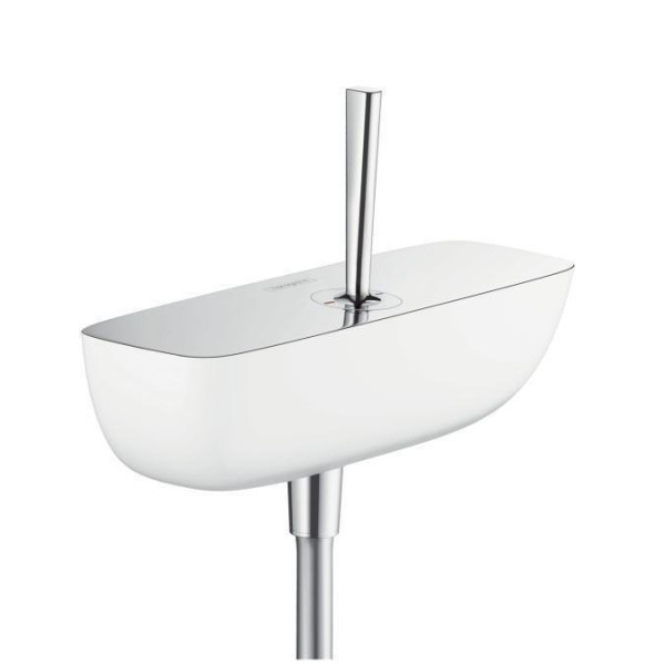 Baterie duș Hansgrohe, Puravida, monocomandă, alb/crom_1