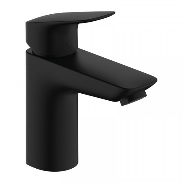 Baterie lavoar, Hansgrohe, Logis 100, cu ventil, negru mat_1