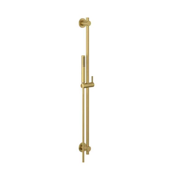 Set duș Kludi, Nova Fonte, cu bară 90 cm, pară și furtun, auriu periat_21