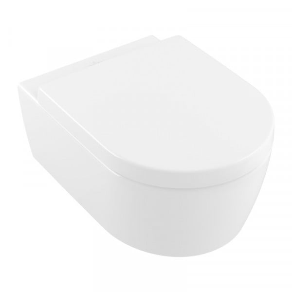 Set vas wc suspendat, Villeroy & Boch, Avento, direct flush, cu capac soft close, alb alpin_6