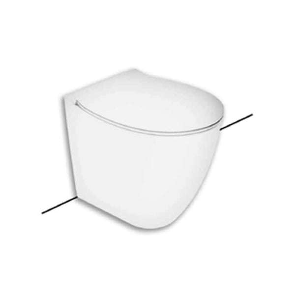 Vas WC Hatria, Planeta, back to wall, rimless, PureVortex, alb_2