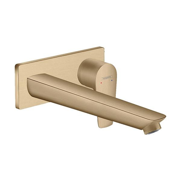 Baterie lavoar Hansgrohe, Talis E, montaj pe perete, 22.5 cm, bronz periat_16