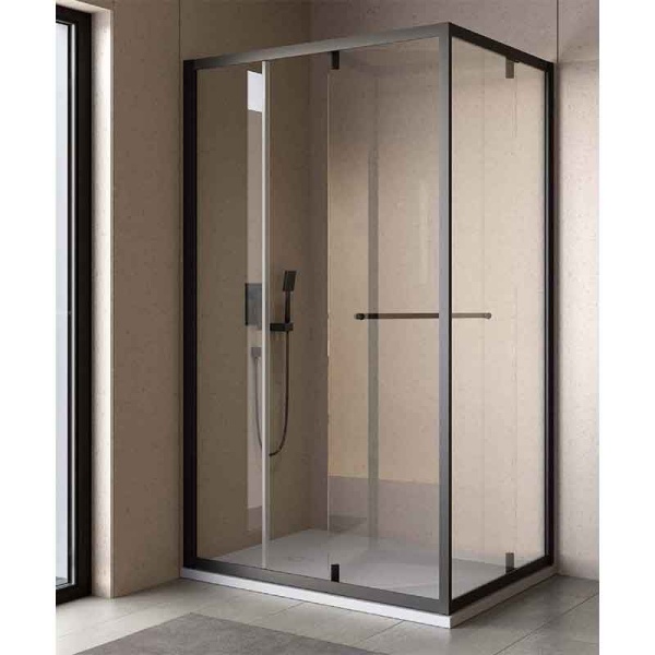 Cabina duș Kolpasan, Stellar Uni, 120 x 80 x h200, negru mat_5