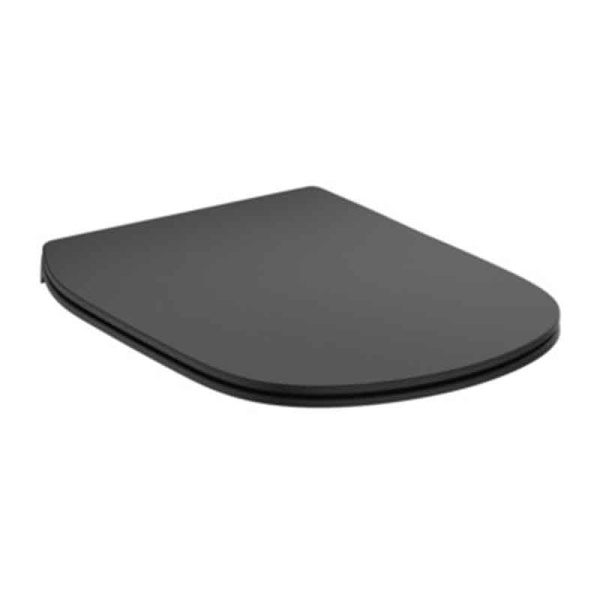 Capac WC Ideal Standard, pentru WC Tesi RimLS+, soft close, quick release, negru mat_3