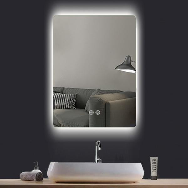 Oglindă Fluminia, Morris Ambient, dreptunghiulară, cu iluminare LED și dezaburire, 3 culori_4