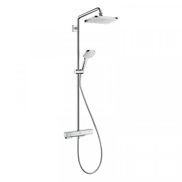 Coloana dus cu baterie si termostat Hansgrohe, Croma E 280, 1 jet, Ecostat E, crom_15