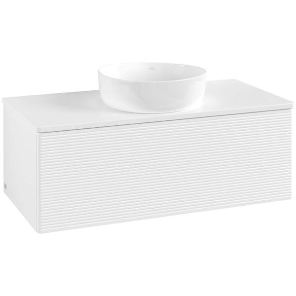 Mobilier suspendat pentru lavoar, Villeroy & Boch, Antao, 100 cm, alb mat_3