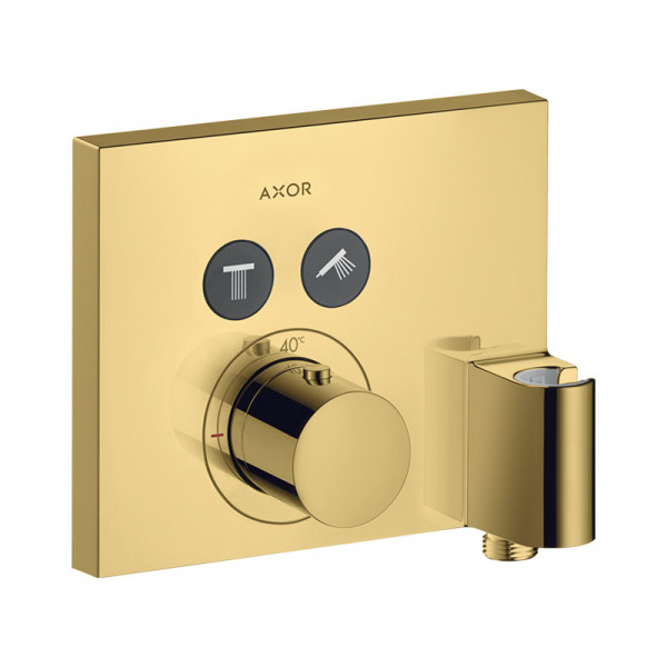 Baterie duș, Axor, ShowerSelect, termostatată, cu suport de pară, auriu lucios, 36712990_16