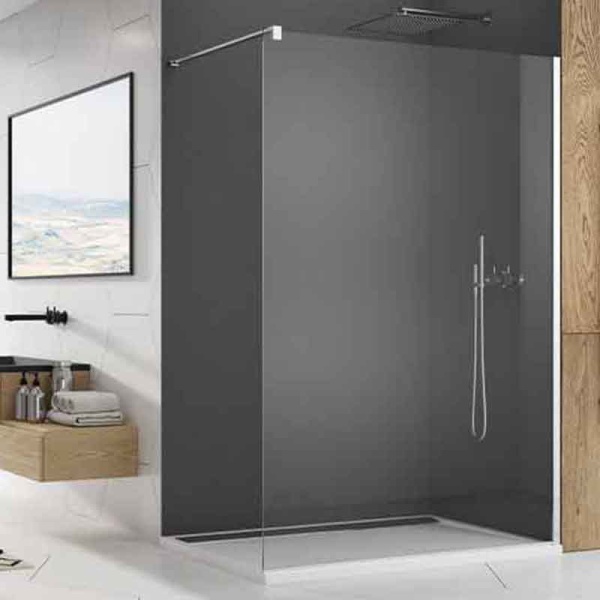 Paravan de duș Walk-In Ronal, Easy, sticlă securizată 8 mm, 60x200 cm, profil crom_2