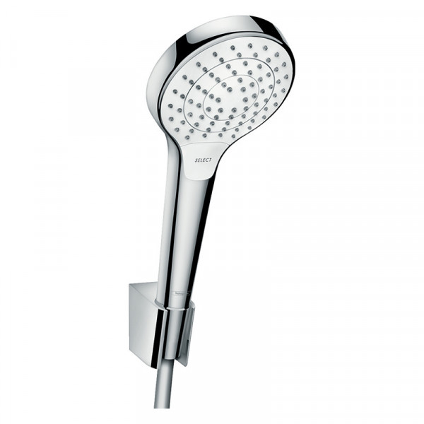 Set para de dus, Hansgrohe, Croma Select S, cu suport de para si furtun, crom_4