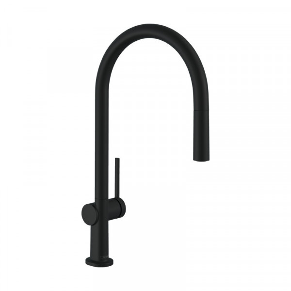 Baterie de bucatarie Hansgrohe, Talis M54 210, cu pipa extractabila, negru mat_6