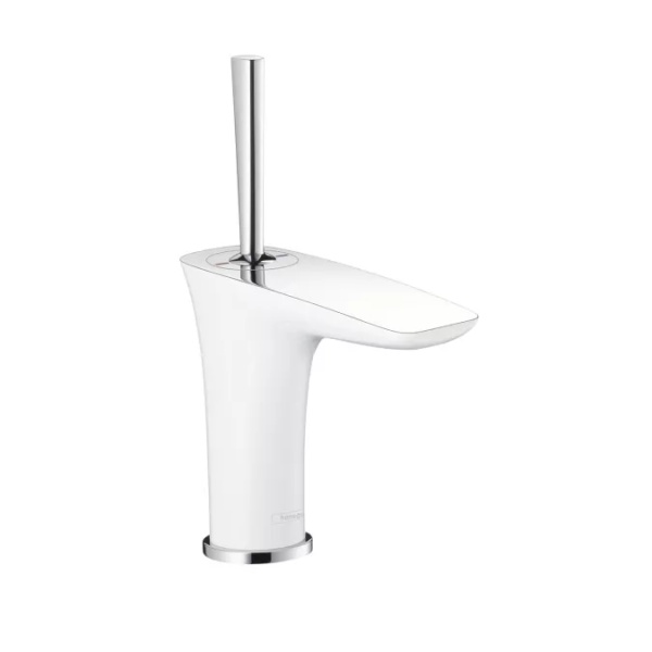 Baterie lavoar Hansgrohe. PuraVida, cu ventil Push-to-Open, alb/crom_14