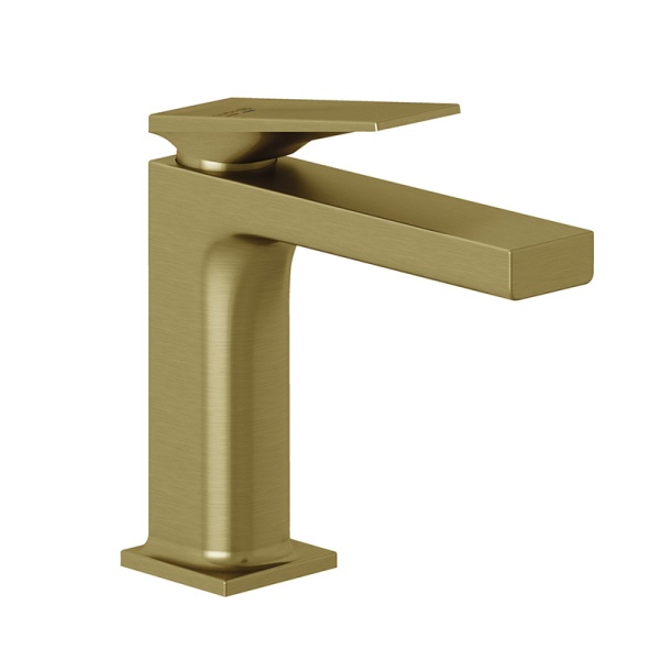 Baterie lavoar Kludi, Decus 110, cu ventil click-clack, brushed gold_1