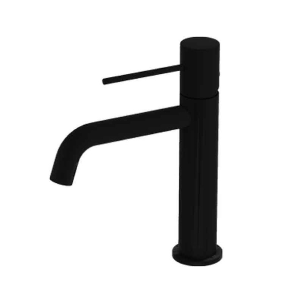 Baterie pentru lavoar LaVita, Verdi 100, fără ventil, negru mat_1