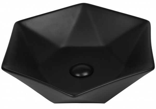 Lavoar pe blat, Fluminia, Black Diamond, 49 x 49 cm, negru_9
